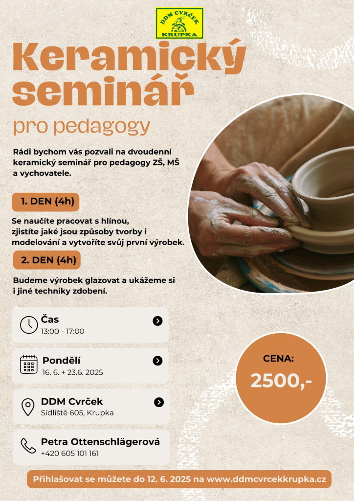 Keramický seminář pro pedagogy