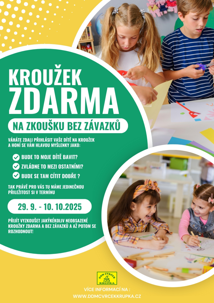 VYZKOUŠEJTE KROUŽEK ZDARMA