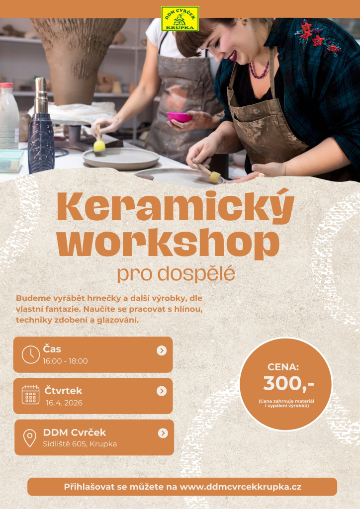 Keramický workshop pro dospělé