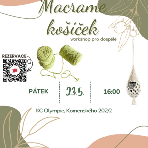 Macrame košíček/květináč