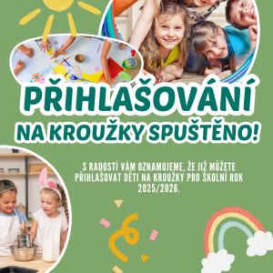 PŘIHLAŠOVÁNÍ NA ŠKOLNÍ ROK 2025/2026