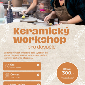 Keramický workshop pro dospělé
