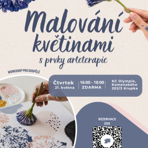 Malování květinami s prvky arteterapie